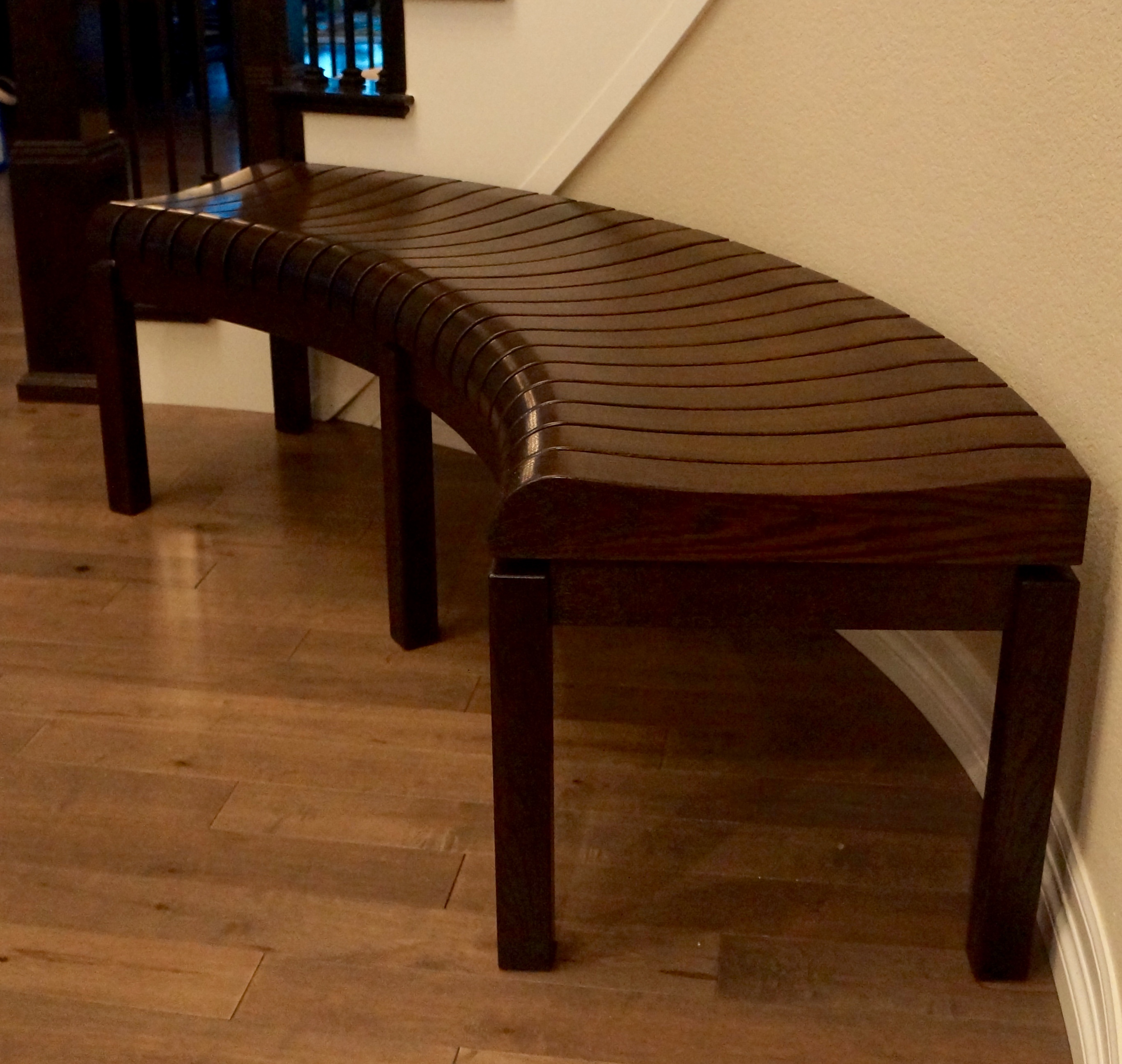 curved entryway furniture