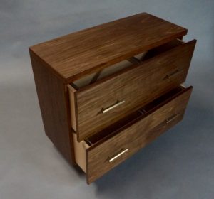 Walnut Lateral File Cabinet