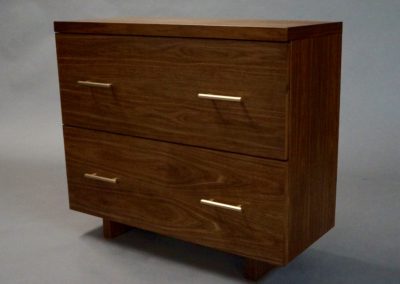 Walnut Lateral File Cabinet