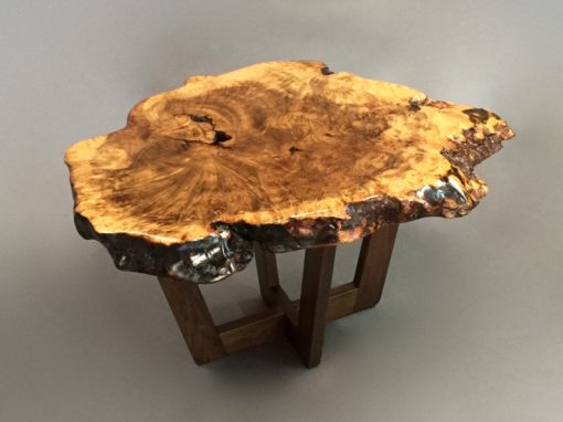 Elm Slab End Table