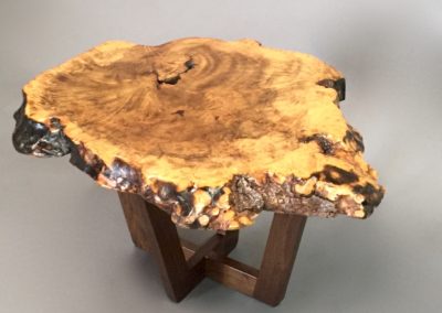 Elm Slab End Table