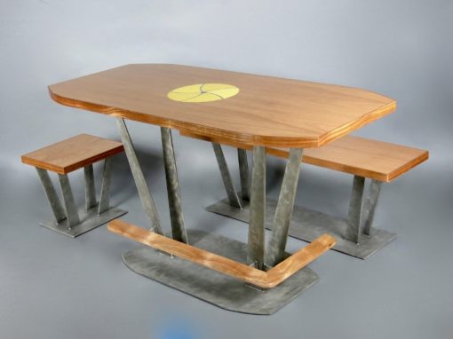 Marquetry Inlay Dining Set