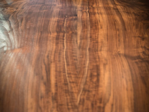 Book-matched Claro Walnut Slab Dining Table 5’x10′